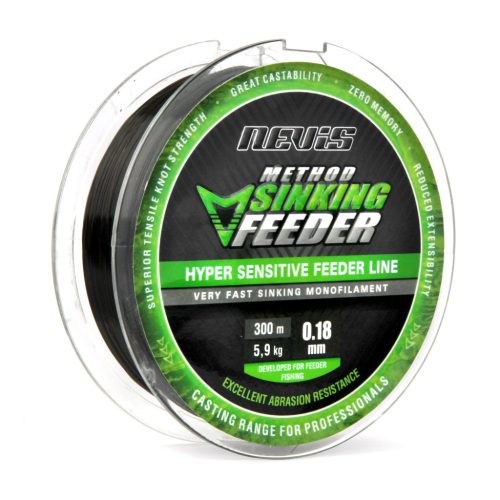 Nevis Method Sinking Feeder 300m 0.18mm feeder zsinór