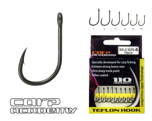 Teflon Horog XS-2 6-os 10 db/csomag