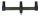 Carp Academy Triangle Buzz Bar DLX 30cm 3botos kereszttartó