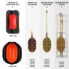 Nevis Távdobó Method feeder kosár L 80g
